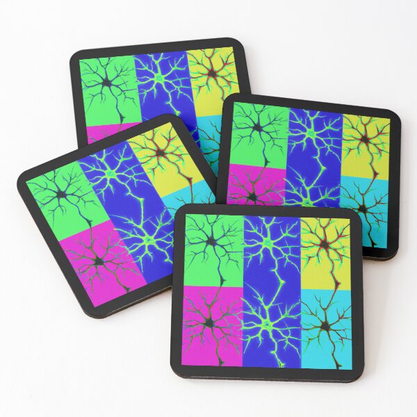 Item preview, Colorful Painting Of A Neuron - Psychology, Neuroscience, Psych, Psychiatrist, Neuron, Dopamine, Serotonin, Mental Health, Mental Illness, Depression, Anxiety designed and sold by jadedscientist.
