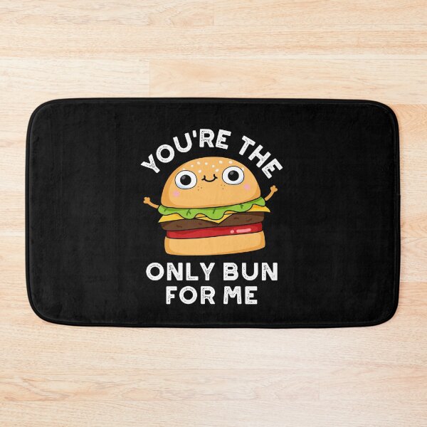 Item preview, You're The Only Bun For Me Funny Burger Puns (Dark BG) designed and sold by punnybone.