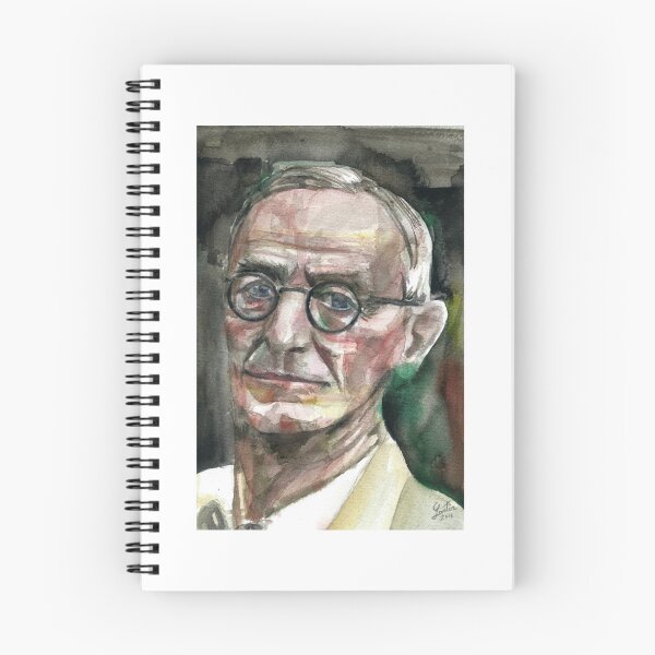 Item preview, HERMANN HESSE - Aquarellporträt  designed and sold by OURMINDA.