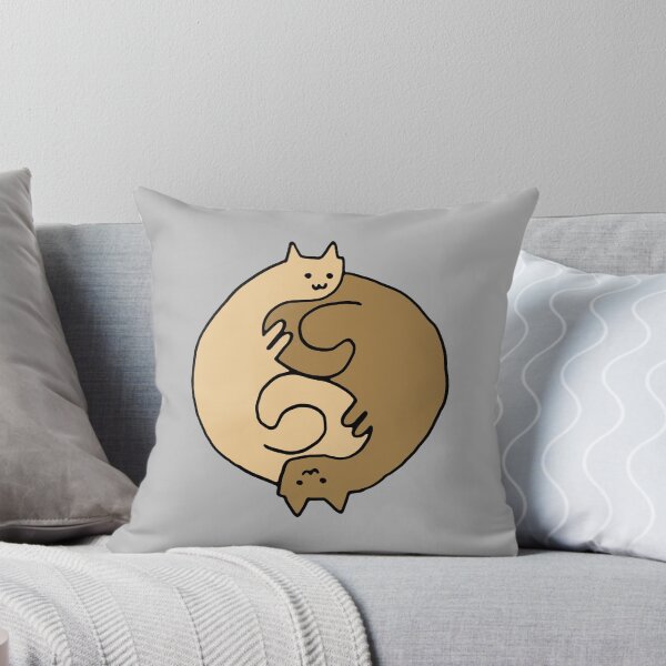 Item preview, Dual Cat Yin Yang in Brown designed and sold by ertysaurus.