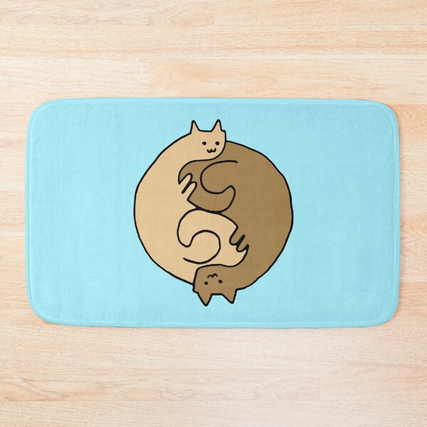 Item preview, Dual Cat Yin Yang in Brown designed and sold by ertysaurus.