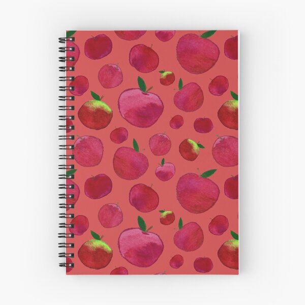 Item preview, Red Watercolor Apple Pattern on Red designed and sold by Melissa Mielke.