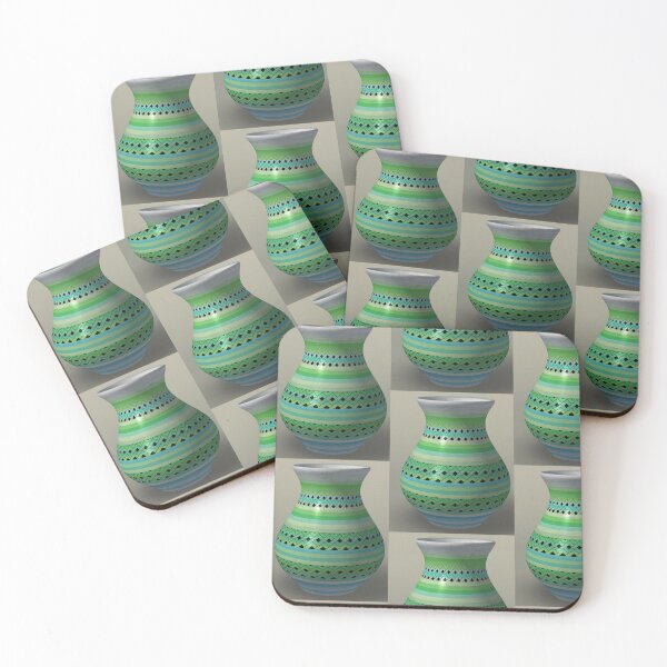 Item preview, Blue and green vase designed and sold by Karen Persephone .