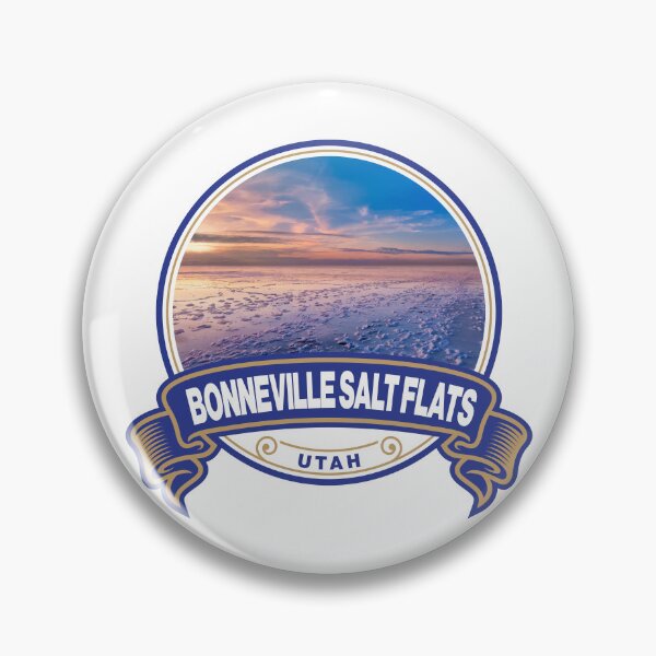 Item preview, Bonneville Salt Flats Utah Travel Badge designed and sold by KrisSidDesigns.