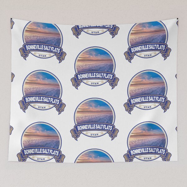 Item preview, Bonneville Salt Flats Utah Travel Badge designed and sold by KrisSidDesigns.