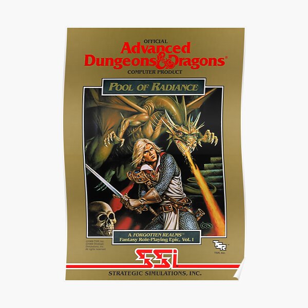 Classic Game Covers - Pool of Radiance Poster