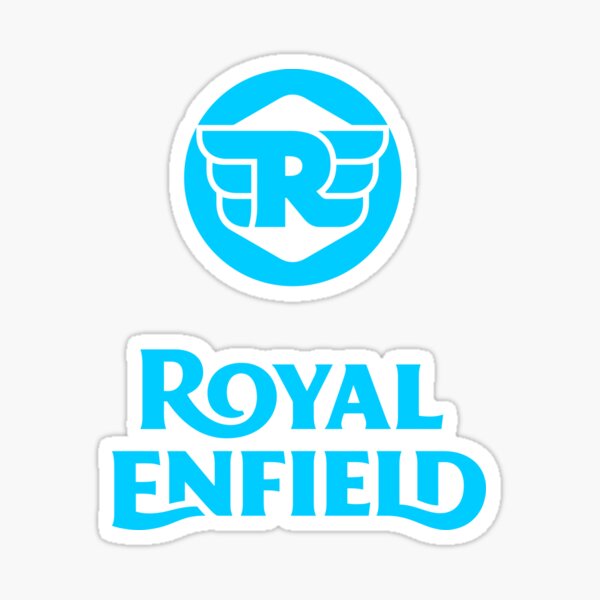 Royal-Enfield blue logo Sticker