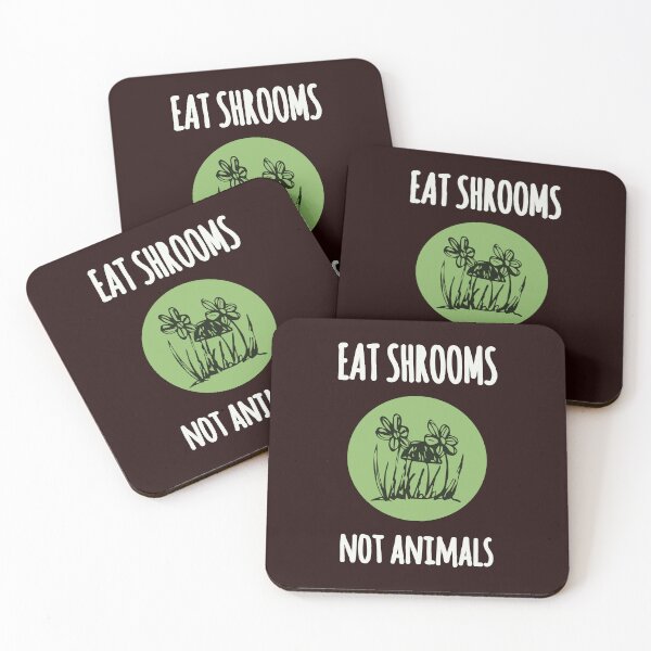 Item preview, EAT SHROOMS NOT ANIMALS designed and sold by thelivingrp.