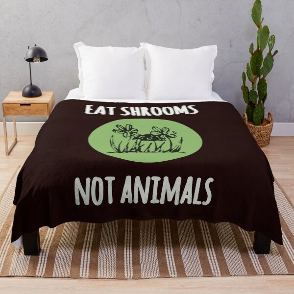Item preview, EAT SHROOMS NOT ANIMALS designed and sold by thelivingrp.