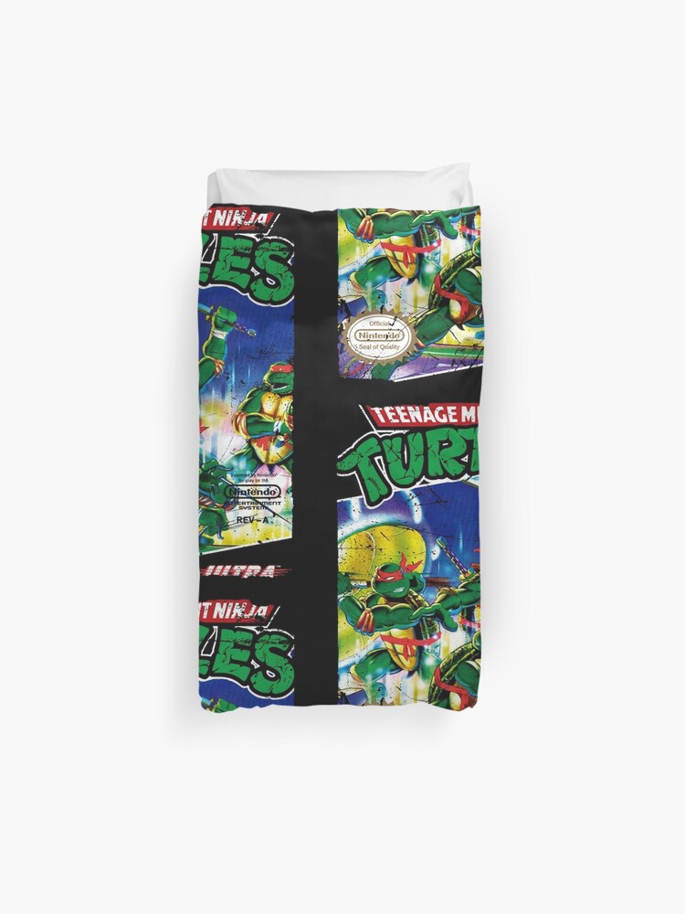 Tmnt Nes Cover Duvet Cover By Pixltees Redbubble