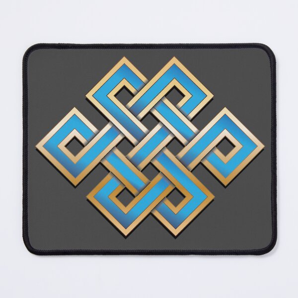 Item preview, Eternal Knot Gold and Blue designed and sold by Radial Designs.