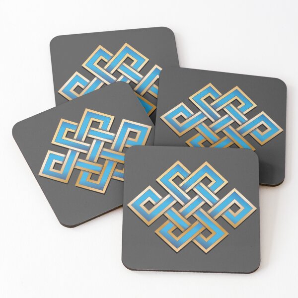 Item preview, Eternal Knot Gold and Blue designed and sold by Radial Designs.