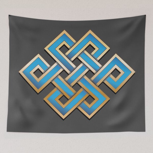 Item preview, Eternal Knot Gold and Blue designed and sold by Radial Designs.
