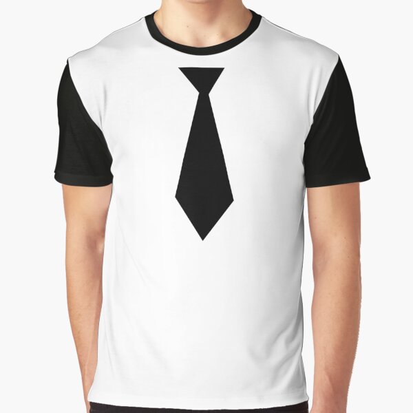 Black Necktie Graphic T-Shirt