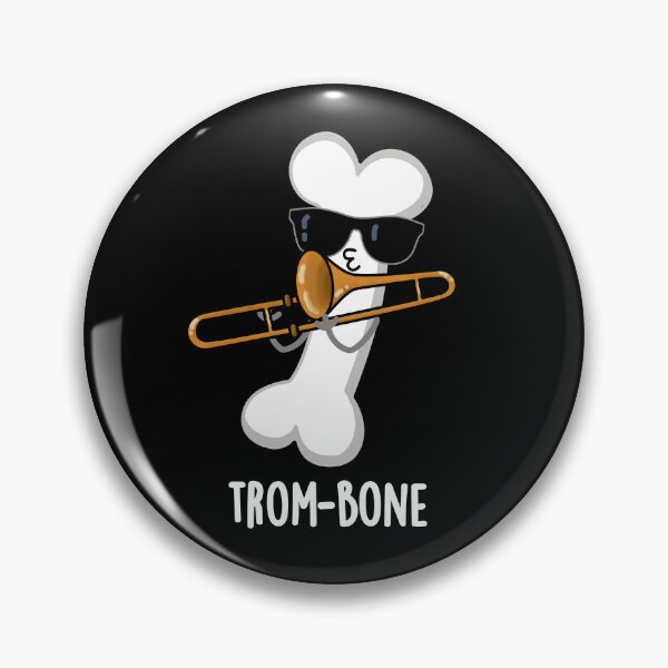 Item preview, Trom-bone Funny Music Trombone Puns (Dark BG) designed and sold by punnybone.