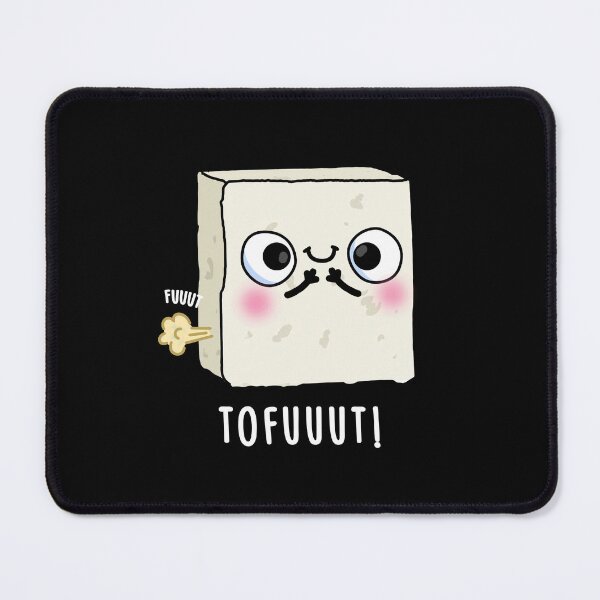 Item preview, Tofuuut Farting Funny Tofu Puns (Dark BG) designed and sold by punnybone.