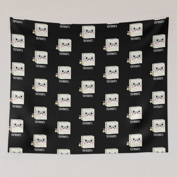 Item preview, Tofuuut Farting Funny Tofu Puns (Dark BG) designed and sold by punnybone.