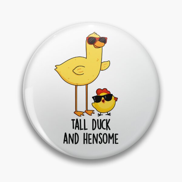 Item preview, Tall Duck And Hensome Funny Animal Puns  designed and sold by punnybone.