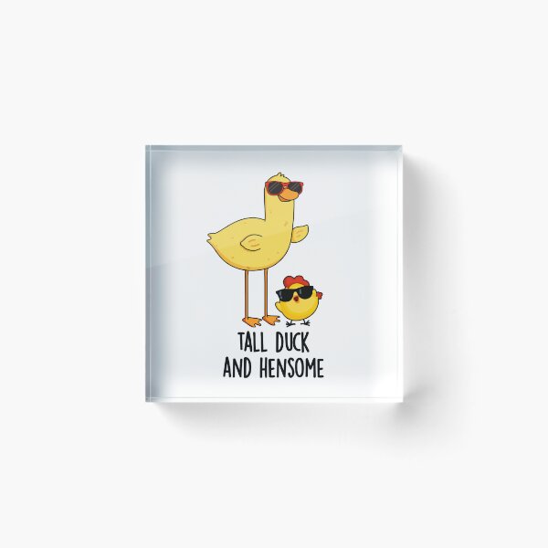 Item preview, Tall Duck And Hensome Funny Animal Puns  designed and sold by punnybone.