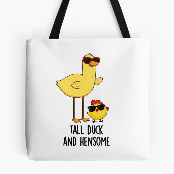 Item preview, Tall Duck And Hensome Funny Animal Puns  designed and sold by punnybone.