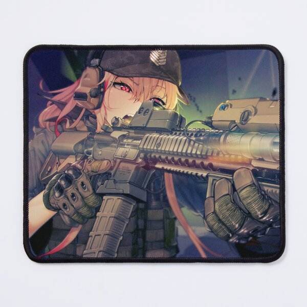 M4 Anime Girl #7 Mouse Pad for Sale by EmpireKitsune