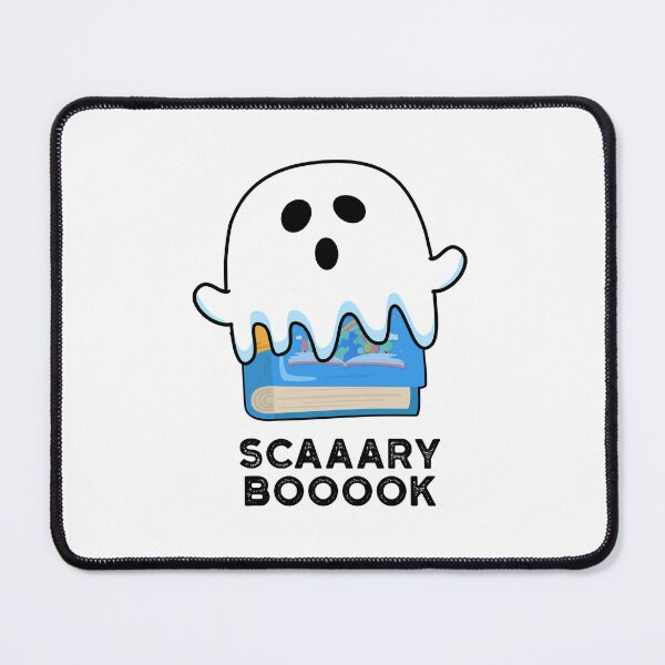 Item preview, Scaaaary Booook Funny Ghost Book Puns designed and sold by punnybone.