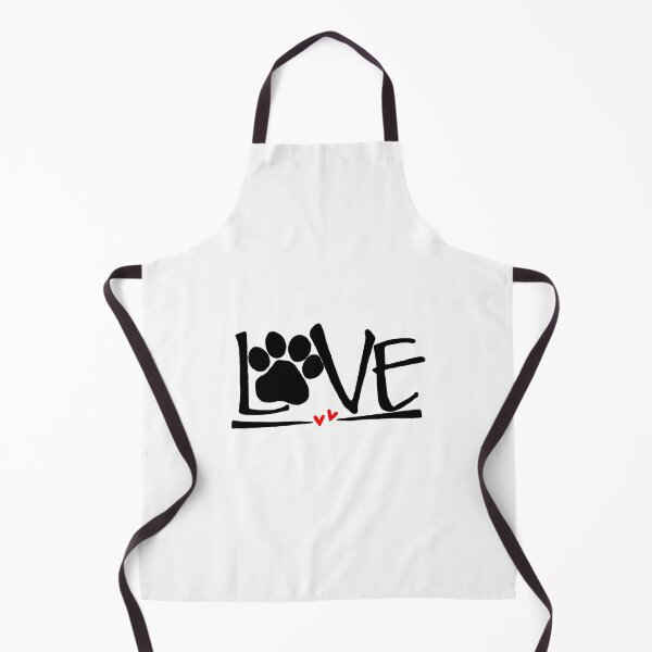 Item preview, Love Pet Animal Heart Love Foot Print 2BW designed and sold by Rowena Jones.