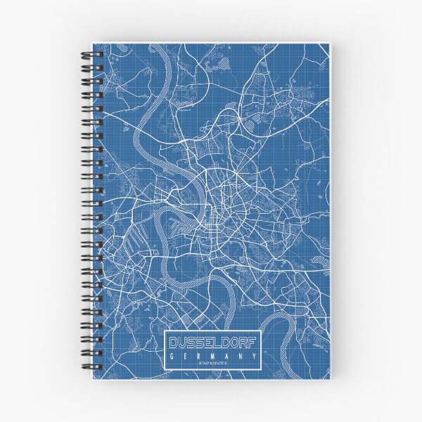 Item preview, Dusseldorf City Map of Germany - Blueprint designed and sold by deMAP.