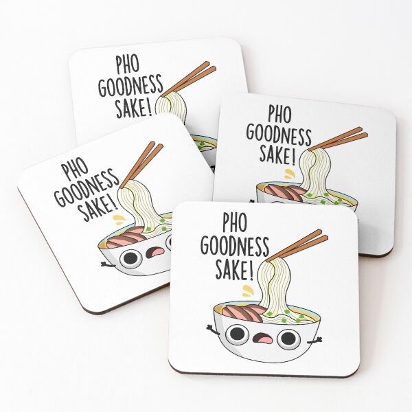 Item preview, Pho Goodness Sake Funny Noodle Puns  designed and sold by punnybone.