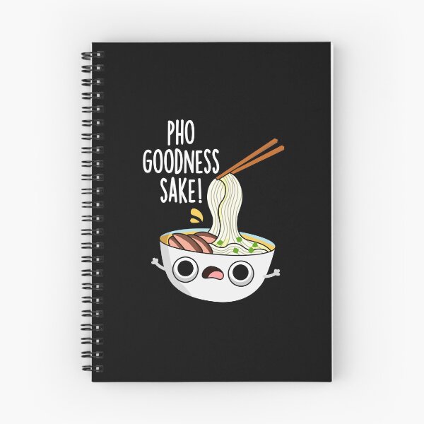 Item preview, Pho Goodness Sake Funny Noodle Puns (Dark BG) designed and sold by punnybone.