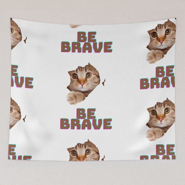Item preview, Be Brave Kitty designed and sold by missdebi27.