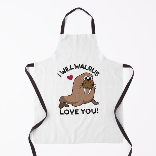Item preview, I Will Walrus Love You Funny Animal Puns designed and sold by punnybone.