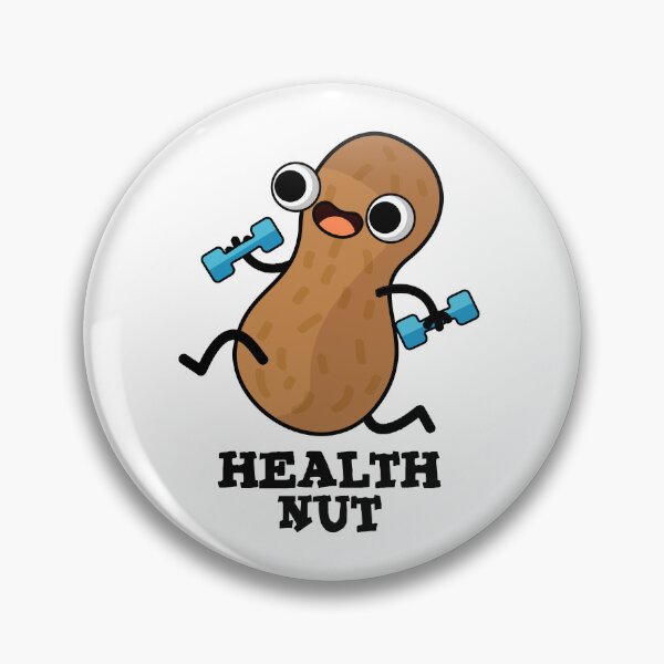 Item preview, Health Nut Exercise Funny Peanut Puns  designed and sold by punnybone.