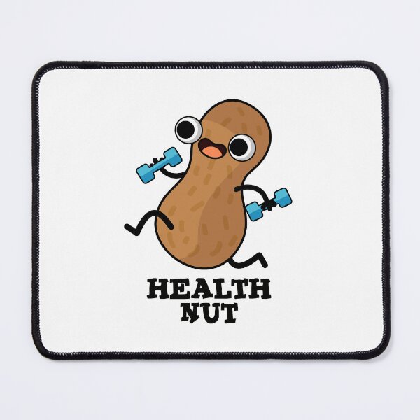 Item preview, Health Nut Exercise Funny Peanut Puns  designed and sold by punnybone.
