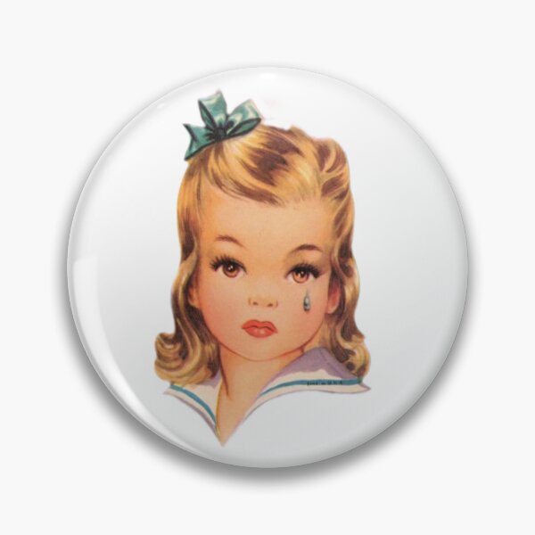 Item preview, Vintage pin up girl crying designed and sold by Pixiedrop.