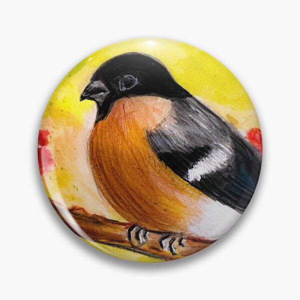Item preview, Bullfinch and Berries  designed and sold by CraftyLeeks.
