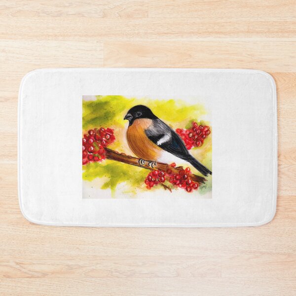 Item preview, Bullfinch and Berries  designed and sold by CraftyLeeks.