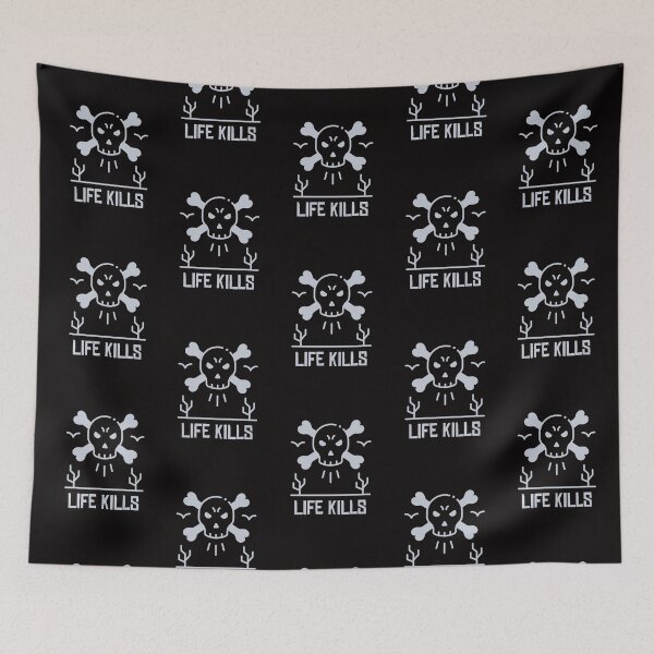 Item preview, LIFE KILLS Existentialist illustration designed and sold by thelivingrp.