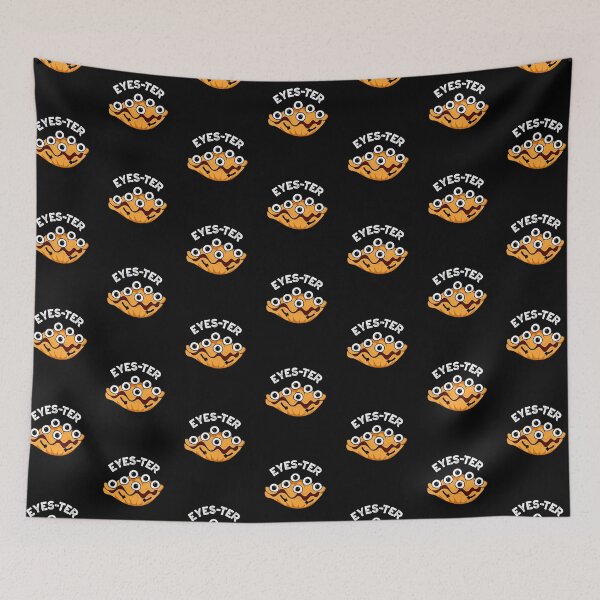 Item preview, Eyes-ter Funny Oyster Pun (Dark BG) designed and sold by punnybone.