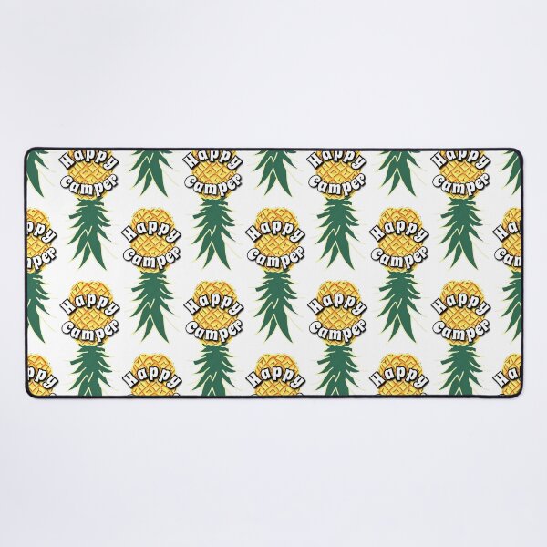 Item preview, Happy Camper upside down pineapple logo swinger diecut sticker designed and sold by bensclassicstuf.