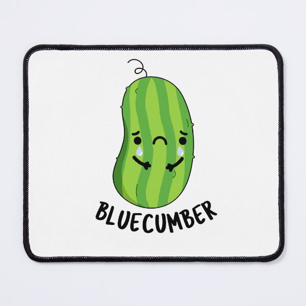 Item preview, Blue-cumber Funny Cucumber Puns  designed and sold by punnybone.