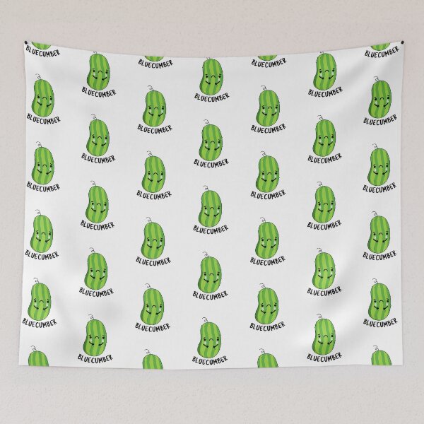 Item preview, Blue-cumber Funny Cucumber Puns  designed and sold by punnybone.
