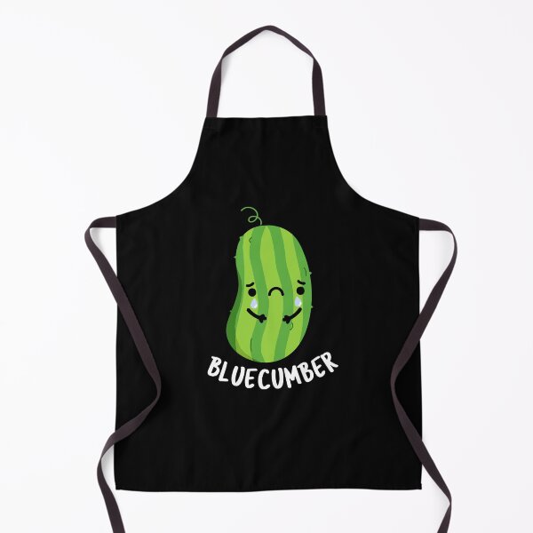 Item preview, Blue-cumber Funny Cucumber Puns (Dark BG) designed and sold by punnybone.