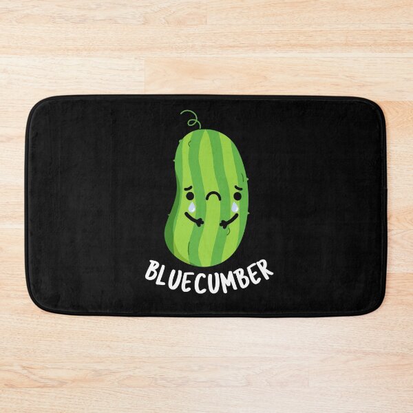 Item preview, Blue-cumber Funny Cucumber Puns (Dark BG) designed and sold by punnybone.
