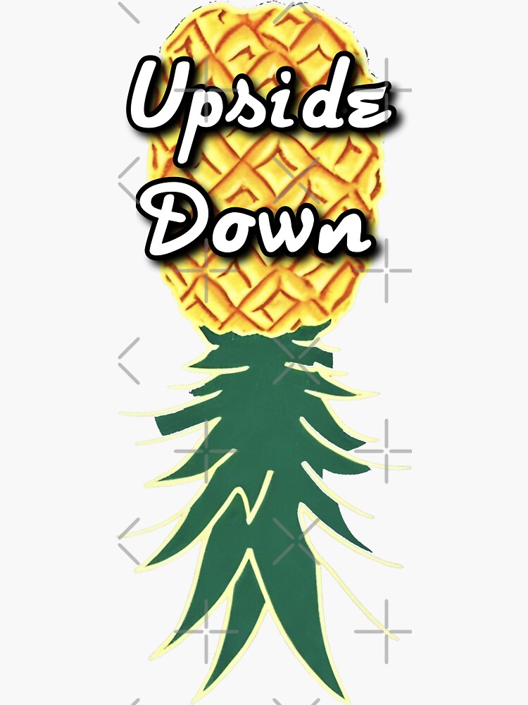 "R.V. upside down pineapple logo swinger diecut sticker" Sticker for