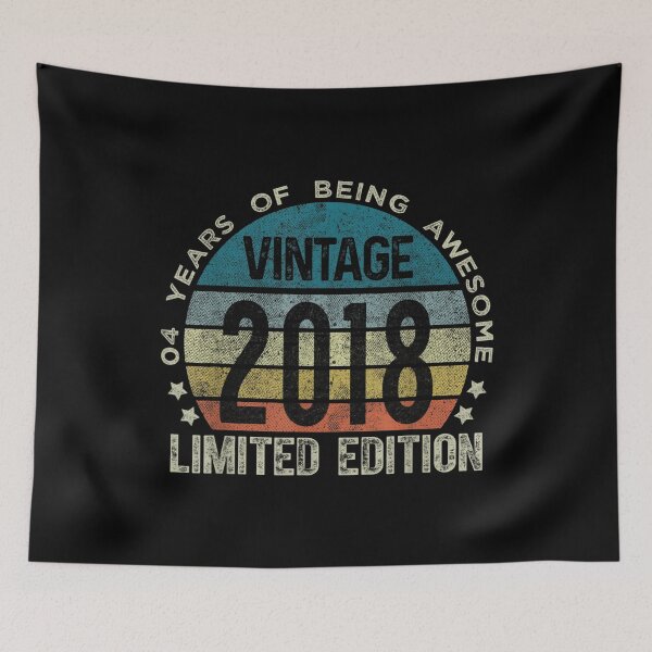 Item preview, 4 Year Old Gifts Vintage 2018 Limited Edition 4th Birthday designed and sold by gaciamingeo12.