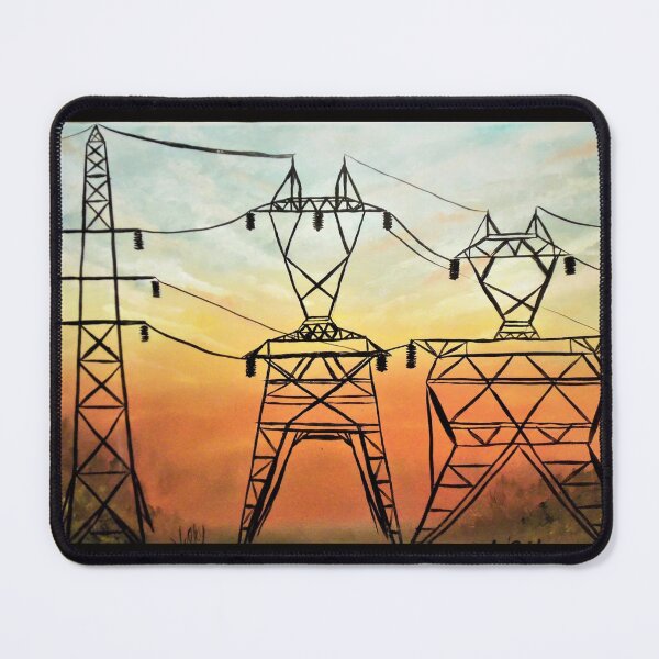 Item preview, Electricity Aliens Painting designed and sold by KVELKY.