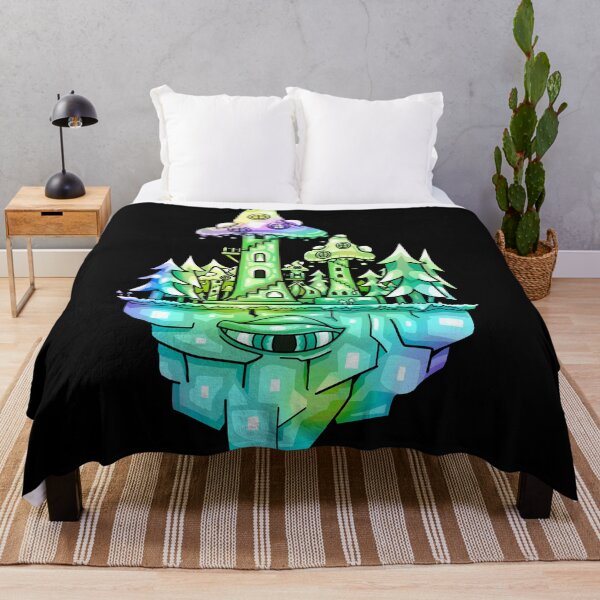 Item preview, Floating Mushroom Forest Island - Psychedelic designed and sold by mikeymadness.