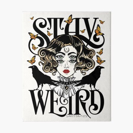 Item preview, Rose and The Ravens {Stay Weird} Colour Version designed and sold by wolfandbird.