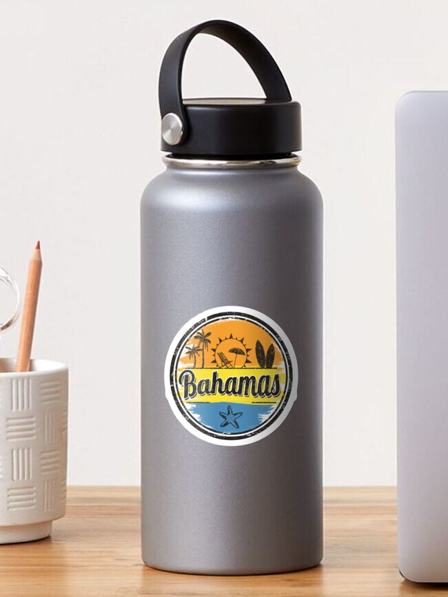 Thumbnail 1 of 3, Sticker, Bahamas Travel Destination Stamp designed and sold by DV-LTD.